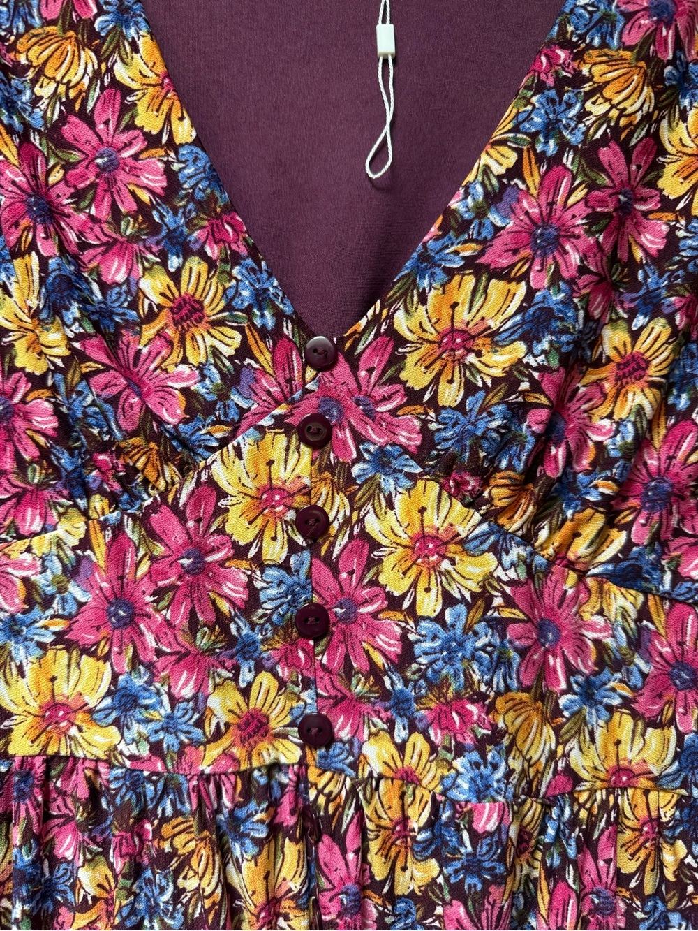 Encandilata Floral Mini Dress – Size L | NWOT| Never Worn - Picture 3 of 6